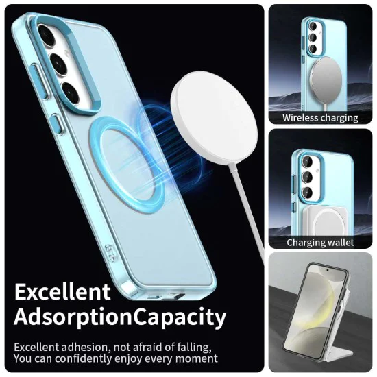 Калъф за Samsung Galaxy S24 / S25 - CandyCase MagSafe - син