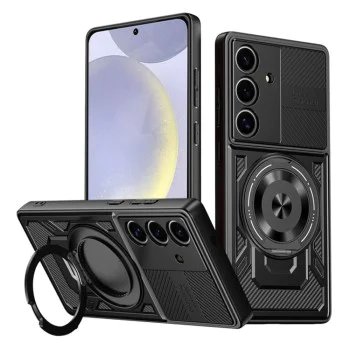 Калъф за Samsung Galaxy S24 / S25 - RuggedCam - Черен