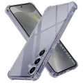 Калъф за Samsung Galaxy S24 - Techsuit - Shockproof Clear Silicone - Опушено Черен