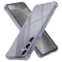 Калъф за Samsung Galaxy S24 - Techsuit - Shockproof Clear Silicone - Опушено Черен