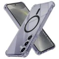 Калъф за Samsung Galaxy S24 - Techsuit - Удароустойчив Clear Silicone MagSafe - Опушено Черен