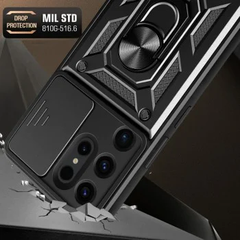 Калъф за Samsung Galaxy S24 Ultra - CamShield Series - черен