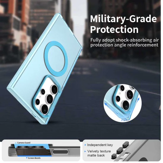 Калъф за Samsung Galaxy S24 Ultra - CandyCase MagSafe - син