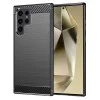 Калъф за Samsung Galaxy S24 Ultra - Carbon Silicone - Черен