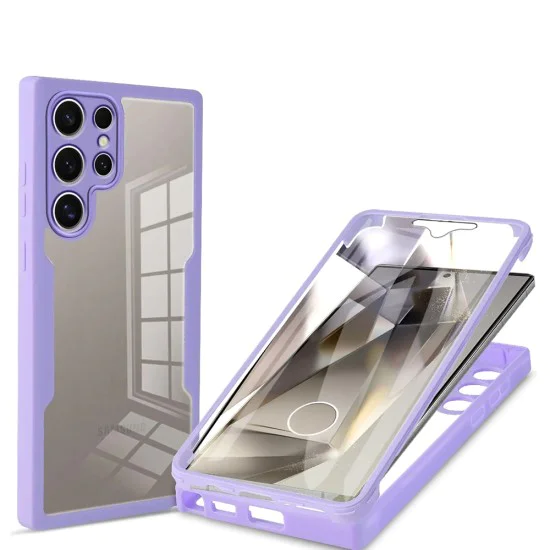 Калъф за Samsung Galaxy S24 Ultra + Cover - Techsuit - ColorVerse 360 ​​Series - Лилав