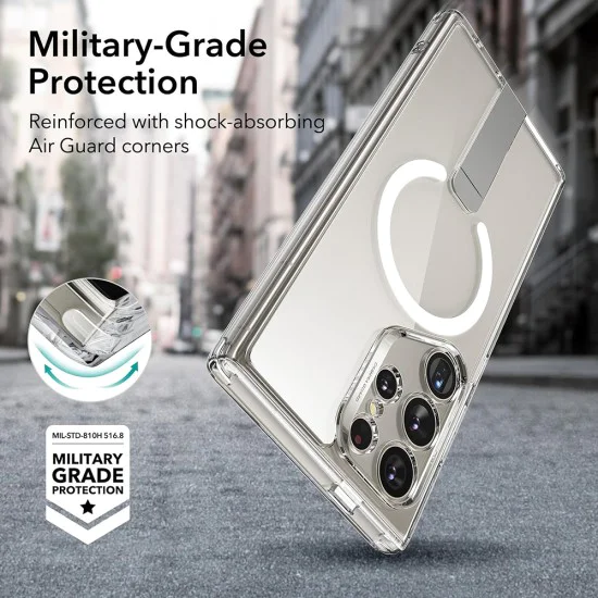 Калъф за Samsung Galaxy S24 Ultra - ESR Boost Flickstand HaloLock - Clear