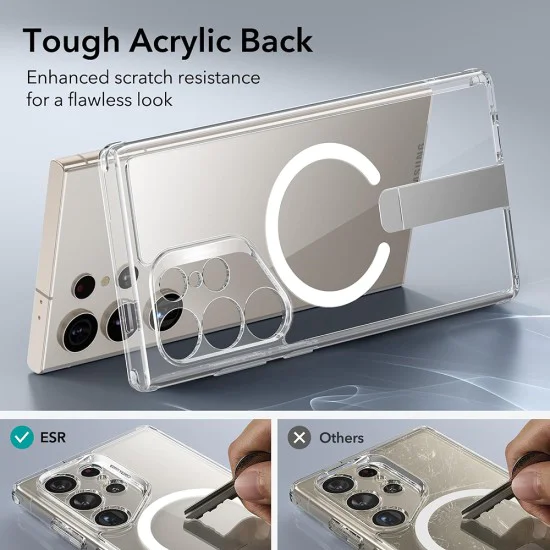 Калъф за Samsung Galaxy S24 Ultra - ESR Boost Flickstand HaloLock - Clear