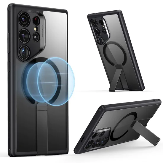 Калъф за Samsung Galaxy S24 Ultra - ESR Boost Flickstand HaloLock - Clear Black