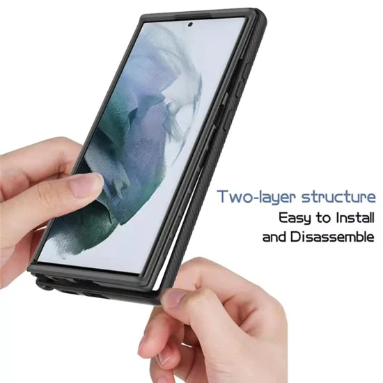 Калъф за Samsung Galaxy S24 Ultra + Folio - Techsuit - Defense360 Pro - Черен