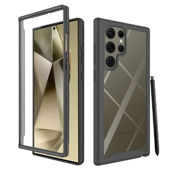 Калъф за Samsung Galaxy S24 Ultra + Folio - Techsuit - Defense360 Pro - Черен