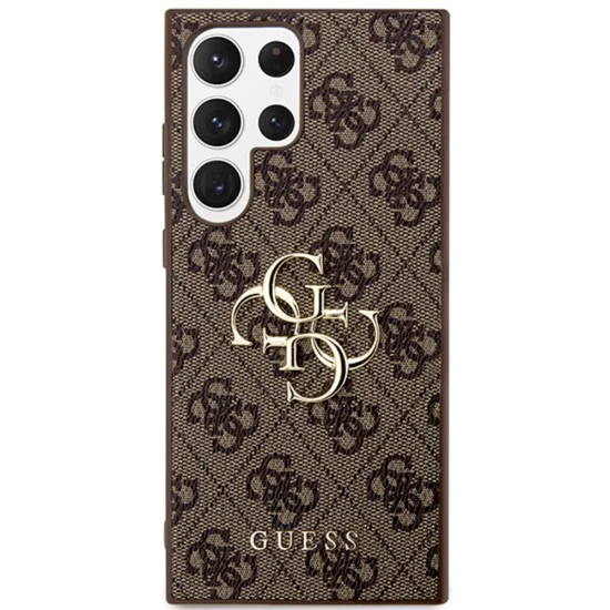 Калъф за Samsung Galaxy S24 Ultra - Guess - Hardcase 4G Big Logo (GUHCS24L4GMGBR) - Кафяв