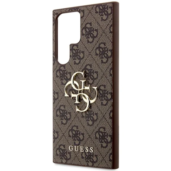 Калъф за Samsung Galaxy S24 Ultra - Guess - Hardcase 4G Big Logo (GUHCS24L4GMGBR) - Кафяв