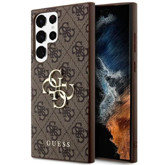 Калъф за Samsung Galaxy S24 Ultra - Guess - Hardcase 4G Big Logo (GUHCS24L4GMGBR) - Кафяв