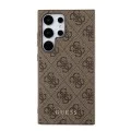 Калъф за Samsung Galaxy S24 Ultra - Guess Hardcase 4G Metal Gold Gold Logo (GUHCS24LG4GFBR) - Кафяв