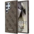 Калъф за Samsung Galaxy S24 Ultra - Guess Hardcase 4G Metal Gold Gold Logo (GUHCS24LG4GFBR) - Кафяв