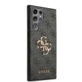 Калъф за Samsung Galaxy S24 Ultra - Guess Leather 4G Metal Logo (GUHCS24L4G4GMGGR) - Черна