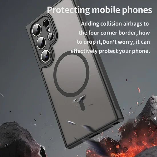Калъф за Samsung Galaxy S24 Ultra - HaloFrost II MagSafe - Черен