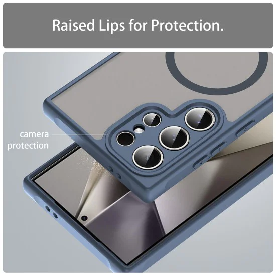 Калъф за Samsung Galaxy S24 Ultra - HaloFrost II MagSafe - Тъмно Blue