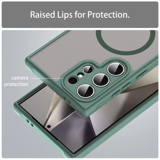 Калъф за Samsung Galaxy S24 Ultra - HaloFrost II MagSafe - Зелен