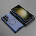 Калъф за Samsung Galaxy S24 Ultra - HoneyComb Shield MagSafe - син