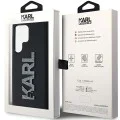 Калъф за Samsung Galaxy S24 Ultra - Karl Lagerfeld 3D Design (KLHCHCS24L3DMBKCK) - Гумено блестящо лого