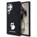 Калъф за Samsung Galaxy S24 Ultra - Karl Lagerfeld Silicone (KLHCHCS24LSMHCNPK) - Choupette Metal Pin