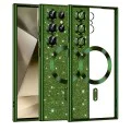 Калъф за Samsung Galaxy S24 Ultra - Luxury Glitter MagSafe - Deep Green
