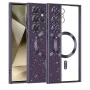 Калъф за Samsung Galaxy S24 Ultra - Luxury Glitter MagSafe - Deep Purple