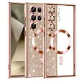 Калъф за Samsung Galaxy S24 Ultra - Luxury Glitter MagSafe - Rose Gold