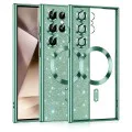 Калъф за Samsung Galaxy S24 Ultra - Luxury Glitter MagSafe - Светло зелен