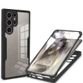 Калъф за Samsung Galaxy S24 Ultra + Протектор - ColorVerse 360 ​​Series - Черен