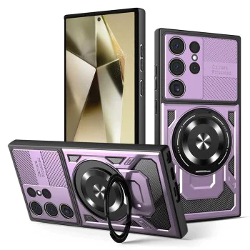 Калъф за Samsung Galaxy S24 Ultra - RuggedCam - Лилав