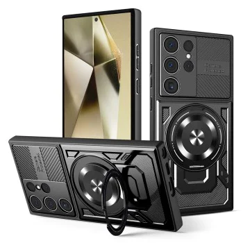 Калъф за Samsung Galaxy S24 Ultra - RuggedCam - черен