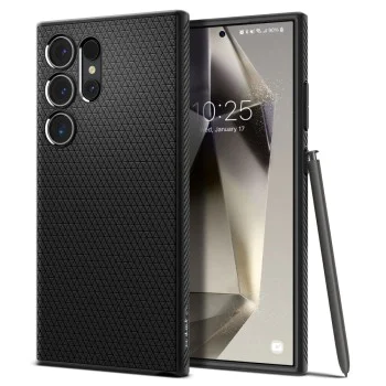 Калъф за Samsung Galaxy S24 Ultra - Spigen Liquid Air - Matte Black