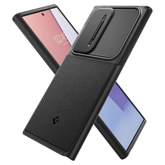 Калъф Samsung Galaxy S24 Ultra - Spigen Optik Armor - Черен