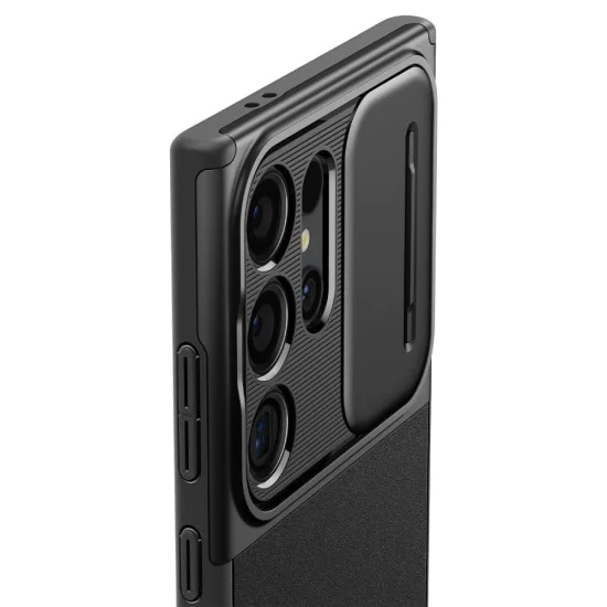 Калъф Samsung Galaxy S24 Ultra - Spigen Optik Armor - Черен