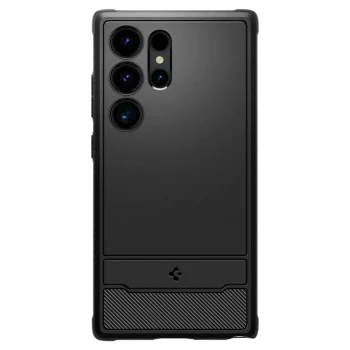 Калъф за Samsung Galaxy S24 Ultra - Spigen - Rugged Armor - Черен