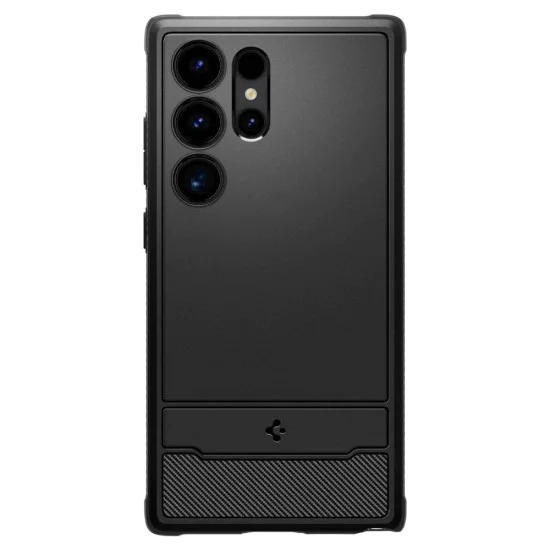 Калъф за Samsung Galaxy S24 Ultra - Spigen - Rugged Armor - Черен