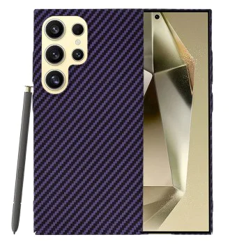 Калъф за Samsung Galaxy S24 Ultra - Techsuit - Carbonite FiberShell - Лилав