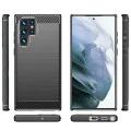 Калъф за Samsung Galaxy S24 Ultra - Techsuit - Карбонов силикон - Син