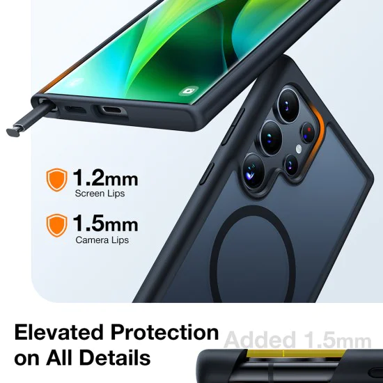 Калъф за Samsung Galaxy S24 Ultra - Torras Guardian Magnetic Series - черен