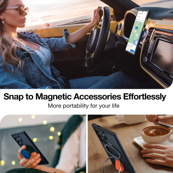 Калъф за Samsung Galaxy S24 Ultra - Torras Guardian Magnetic Series - черен