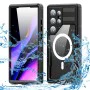 Калъф Samsung Galaxy S24 Ultra - водоустойчив корпус ShellBox IP68 - черен
