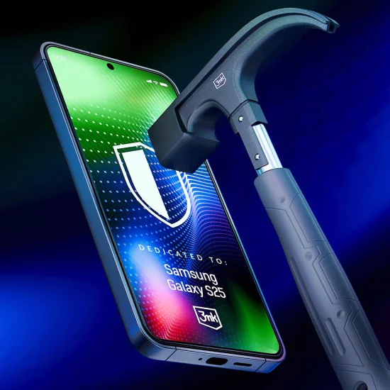 Калъф за Samsung Galaxy S25 - 3mk - Hardy Ultra Glass - Черен