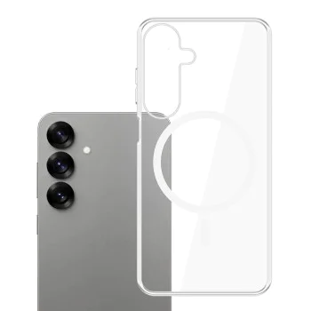 Калъф за Samsung Galaxy S25 - 3mk - Прозрачен MagCase - Прозрачен