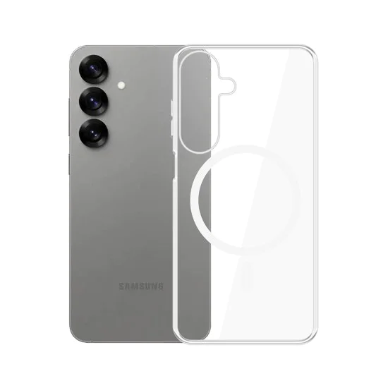 Калъф за Samsung Galaxy S25 - 3mk - Прозрачен MagCase - Прозрачен