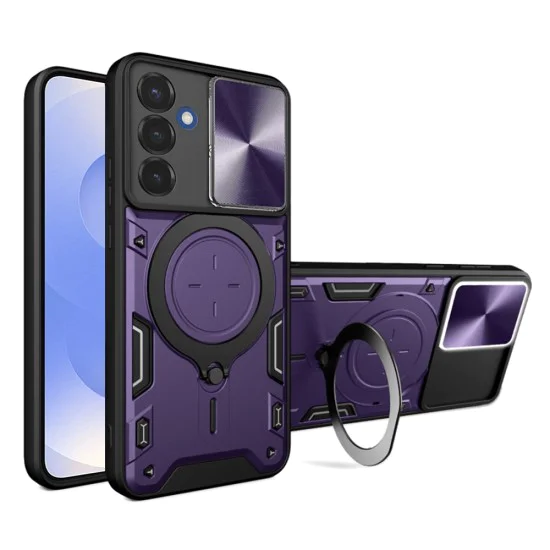 Калъф за Samsung Galaxy S25 - CamGuard Pro - Лилав