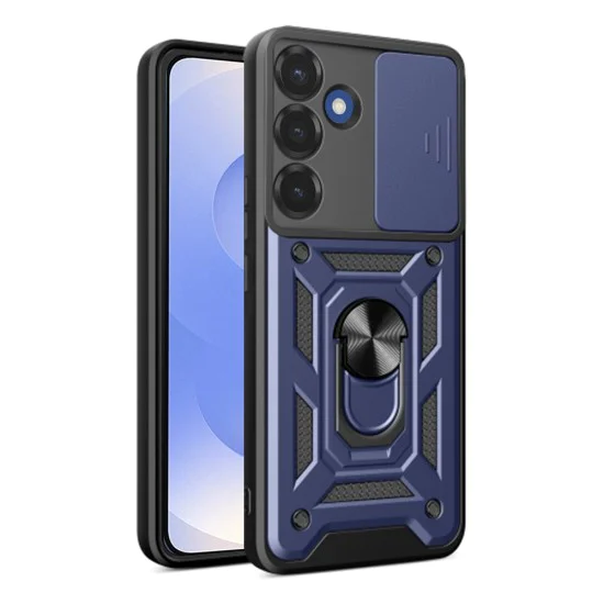Калъф за Samsung Galaxy S25 - CamShield Series - син