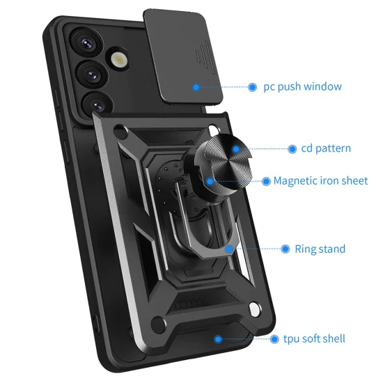 Калъф за Samsung Galaxy S25 - CamShield Series - зелен