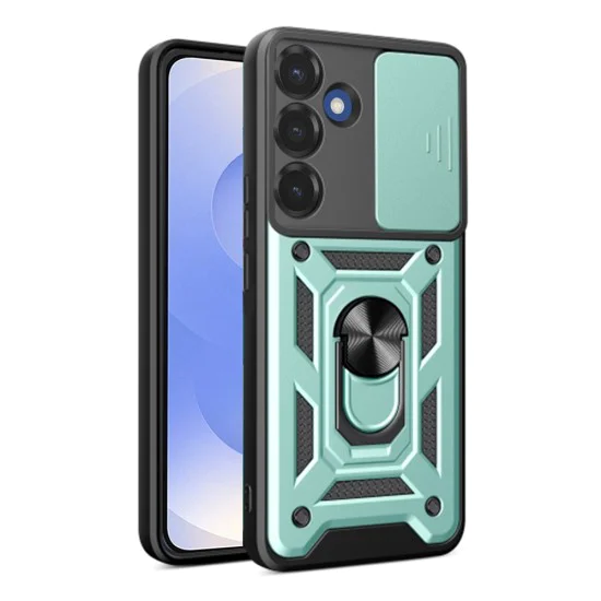Калъф за Samsung Galaxy S25 - CamShield Series - зелен